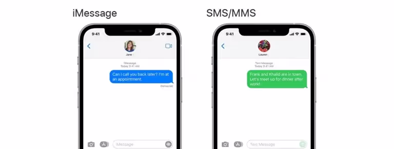 imessage vs sms/mms