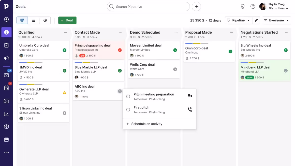 Pipedrive CRM
