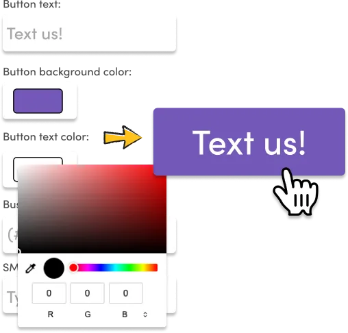 click-to-text button